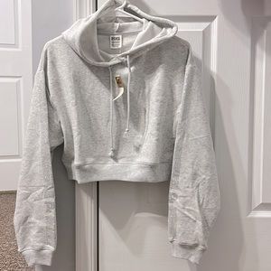 Pink Victoria’s Secret Crop Hoodie Bling Bling XS